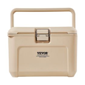 Portable Cooler, 16.5 QT Hard Cooler with Ice Retention, Heavy-Duty Handles and Cup Holder, Lightweight Rigid Material Insulated Portable Cooler