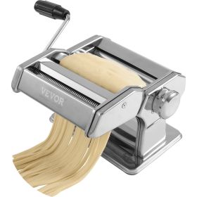Pasta Maker Machine, 9 Adjustable Thickness Settings Noodles Maker, Stainless Steel Noodle Rollers and Cutter, Manual Hand Press