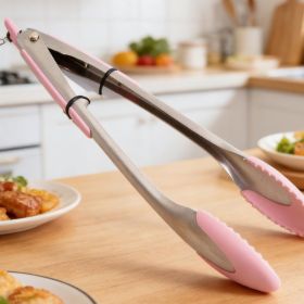Sk-9187 Kitchen Tong-random - Silicon Grip and Tips (Option: 6944641491879)